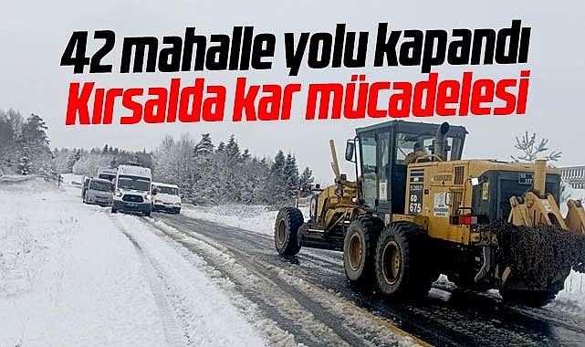 Samsun Da Kar Ya D Mahalle Yolu Kapand Samsun Haber Samsun