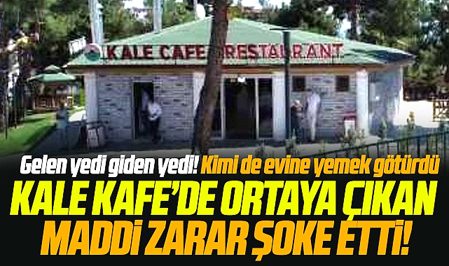 Samsun da İlkadım Belediyesi ne ait Kale Kafe nin maddi zararı rakamı