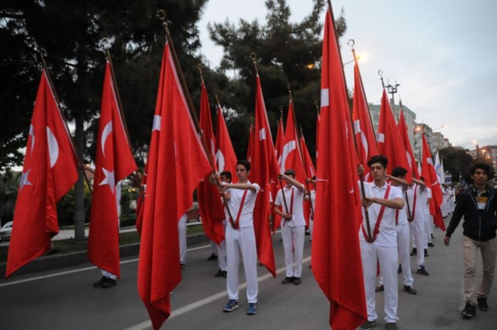 Samsun'da geçmişten bugün 19 Mayıs kutlamalarından fotoğraflar