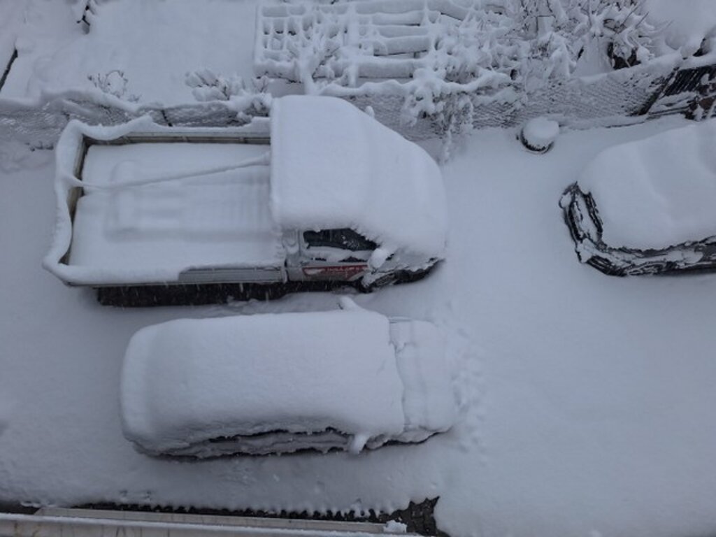 Samsun'da Ladik ilçesine kar yağdı her yer beyaza büründü