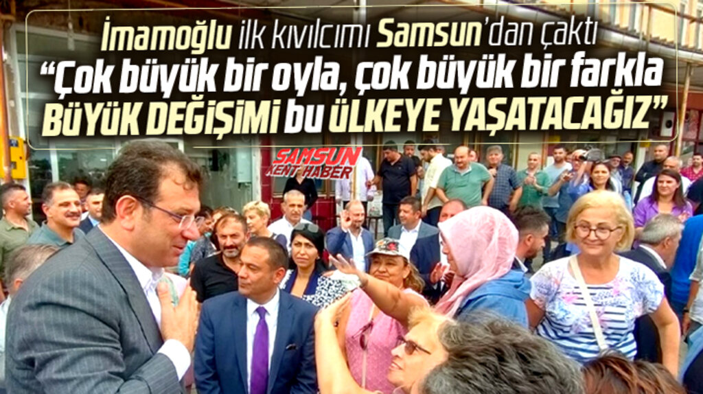 Ekrem İmamoğlu Samsun'da 2023 seçimlerinin sonucu ile ilgili flaş açıklama yaptı