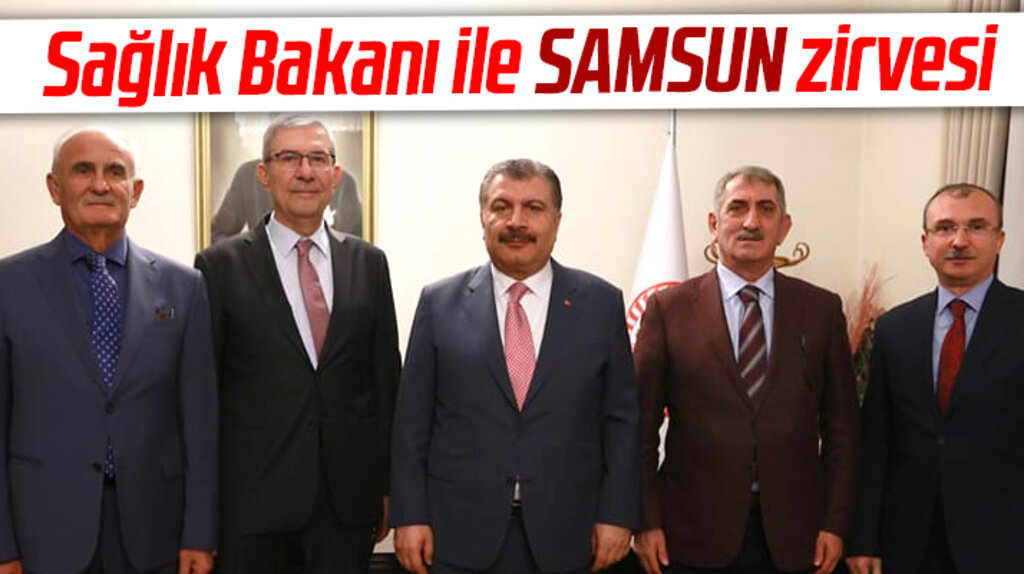 AK Parti Samsun Milletvekilleri Sağlık Bakanı Koca ile Samsun zirvesi yaptı
