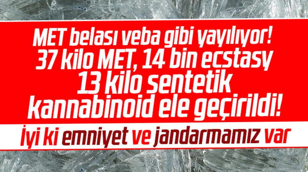 Samsun'da 11 ay içinde 37 kilo metamfetamin, 14 bin ecstasy ele geçirildi