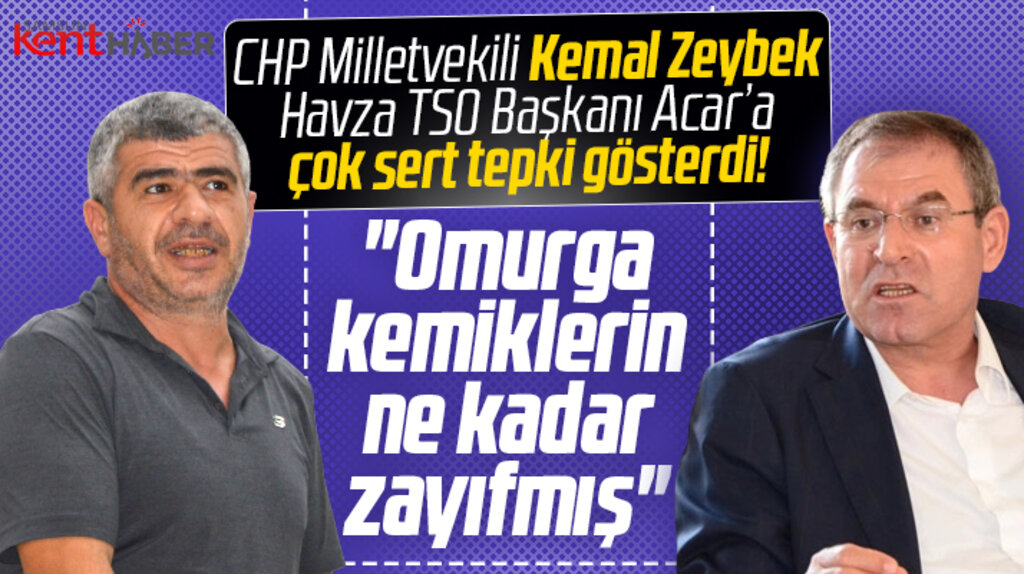 CHP Samsun Milletvekili Zeybek, Erdoğan mesajı atan Havza TSO Başkanına tepki gösterdi