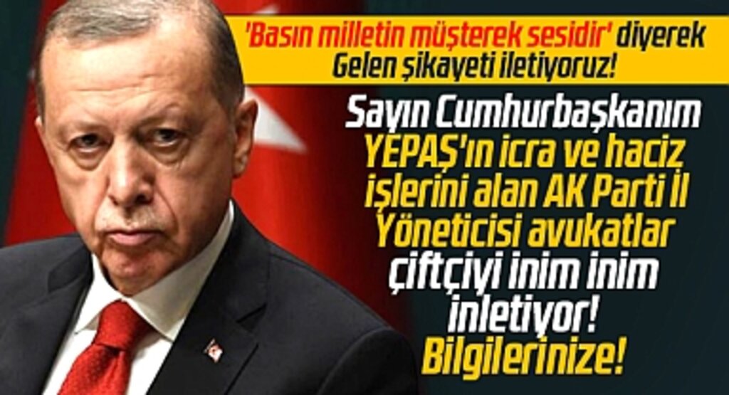 Samsun'da AK Parti İl Yöneticisi avukatlar çiftçilere haciz tebligatı gönderiyor