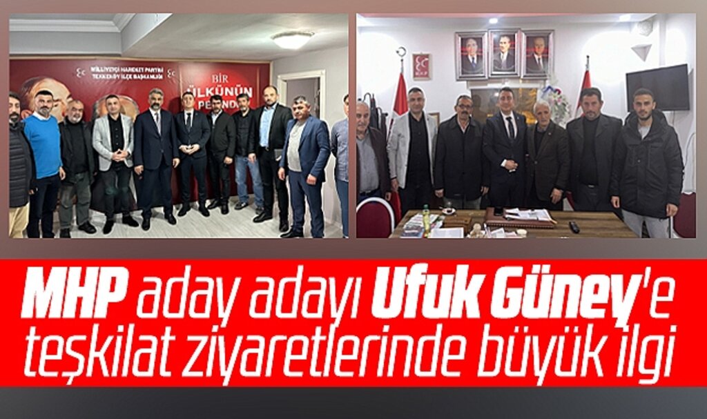 Samsun'da MHP Milletvekili aday adayı Ufuk Güney'e teşkilat ziyaretlerinde büyük ilgi