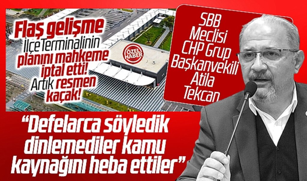 SBB Meclisi CHP Grup Başkanvekili Tekcan'dan İlçe Minibüsleri Terminali açıklaması