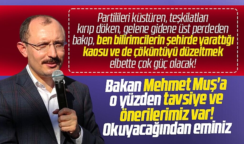 Samsun'dan aday gösterilen Ticaret Bakanı Mehmet Muş'a tavsiye ve önerilerimiz
