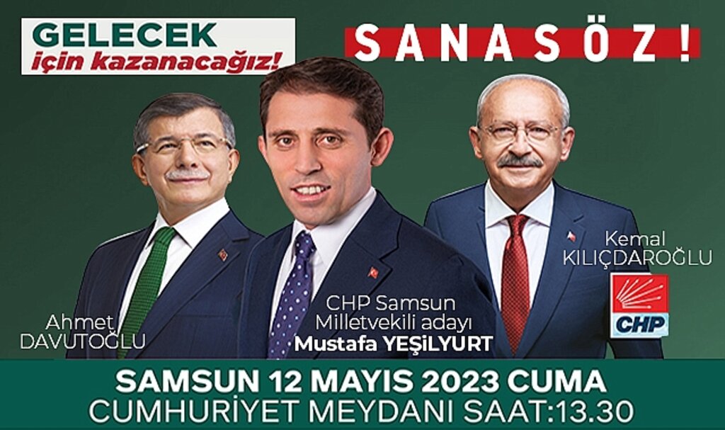 CHP Milletvekili adayı Yeşilyurt Samsunluları Kılıçdaroğlu'nun mitingine davet etti
