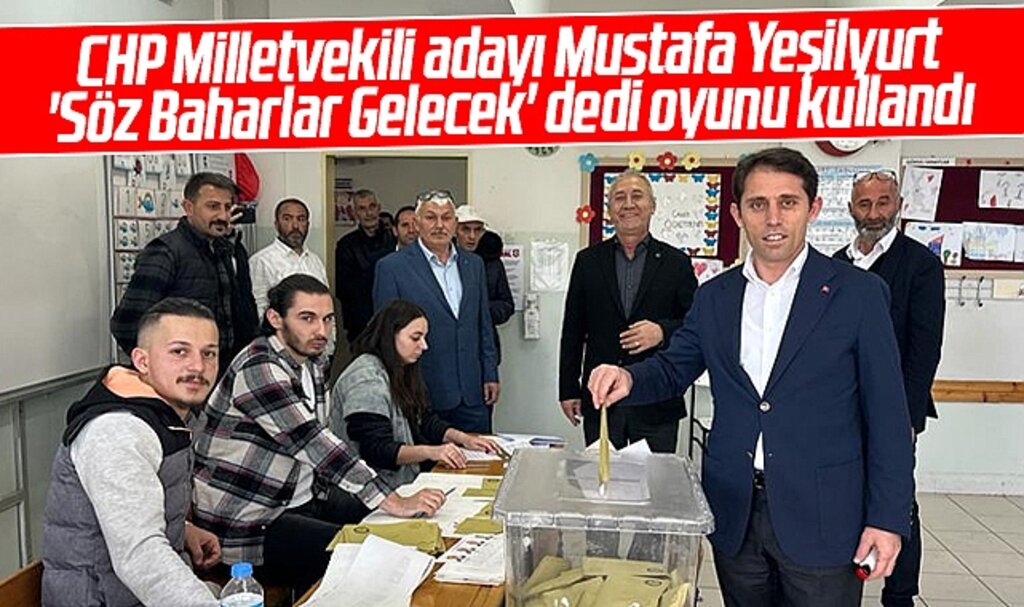 CHP Samsun Milletvekili adayı Mustafa Yeşilyurt oyunu kullandı