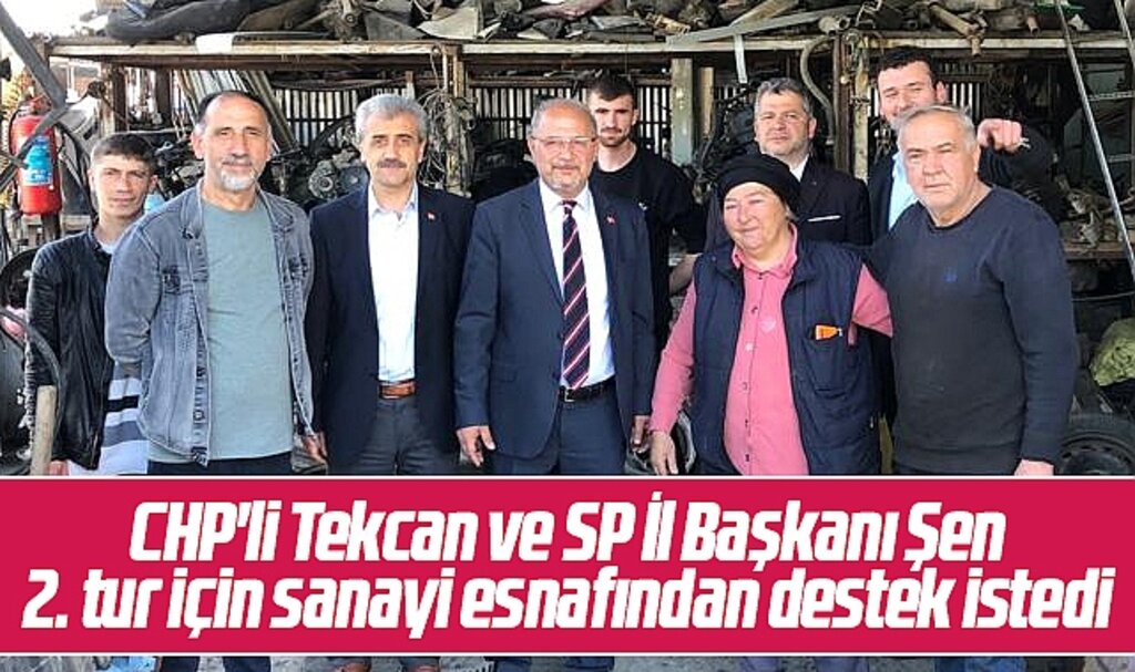 Samsun'da CHP'li Tekcan ve SP İl Başkanı Şen, 2. tur için destek istedi