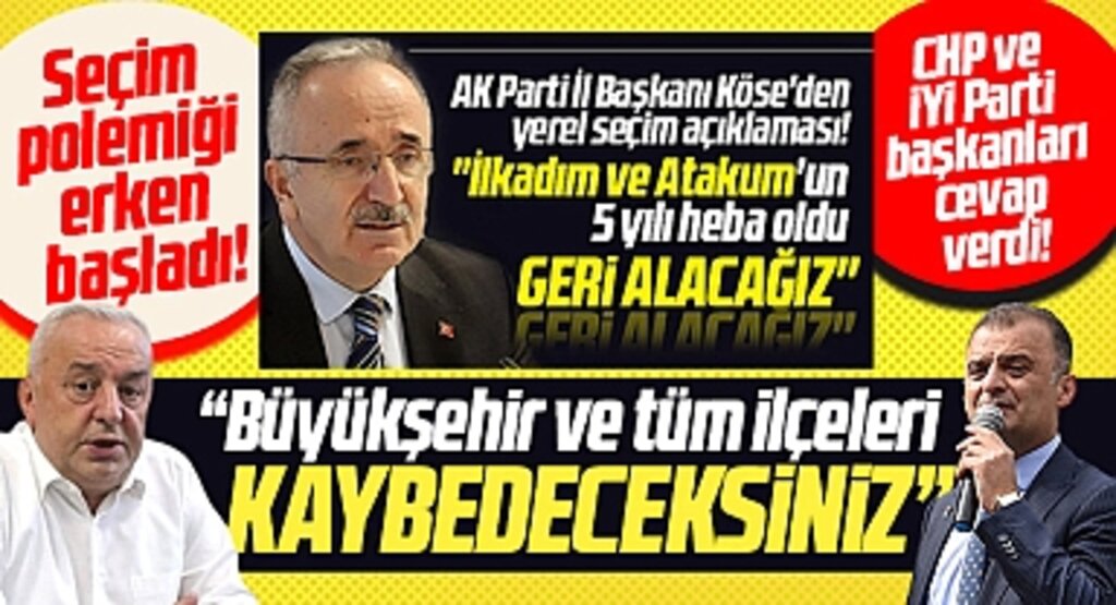 Samsun'da CHP ve İYİ Parti İl Başkanın'dan İlkadım-Atakum yanıtı! Kaybedeceksiniz!