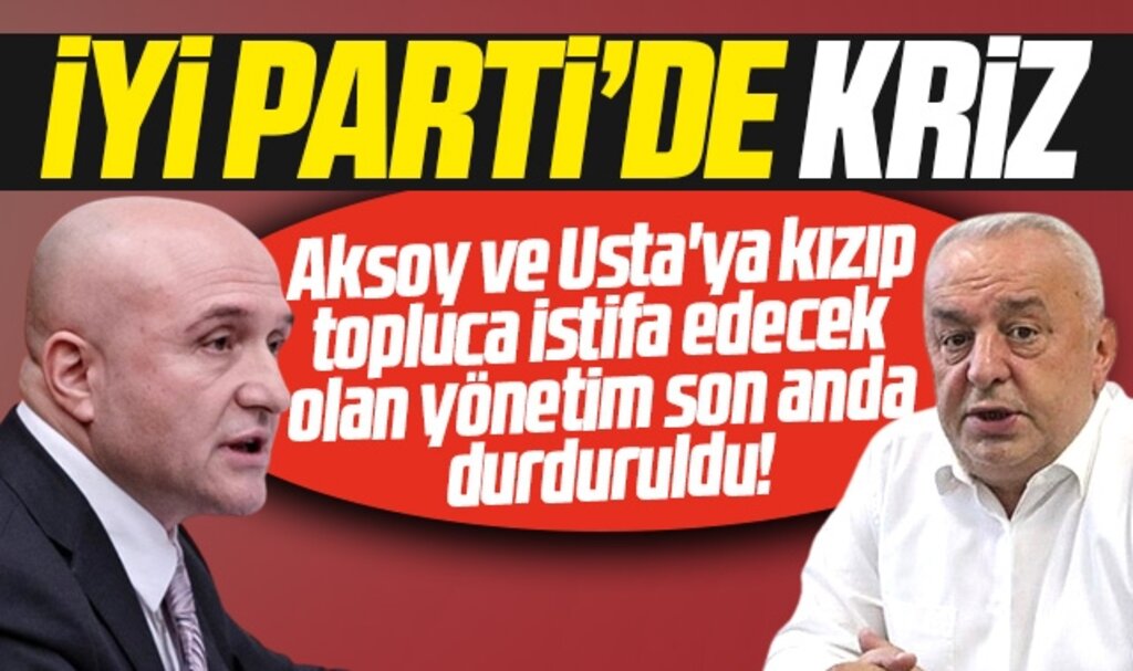 Samsun'da Erhan Usta'ya kızan İYİ Parti teşkilatının istifası son anda durduruldu