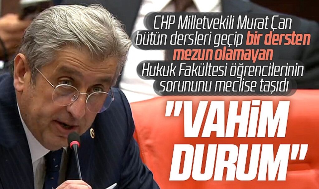 Samsun'da Hukuk Fakültesi öğrencileri tek dersten mezun edilmedi! Milletvekili Çan eleştirdi! 