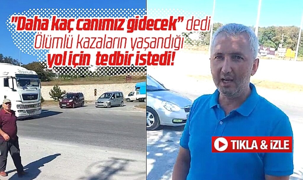 Samsun'da ölümlü kazaların olduğu Mahmutlu sapağına acil tedbir istendi