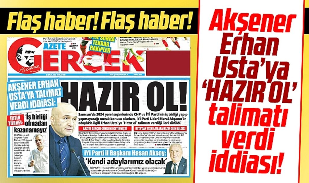 İYİ Parti'de Erhan Usta'ya Samsun Büyükşehir için hazır ol talimatı verildi iddiası