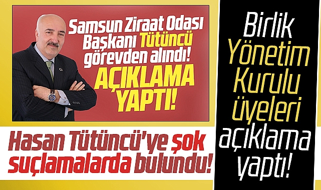 Samsun'da Görevden Alınan Tütüncü Ile Ilgili Birlik üyelerinden şok ...