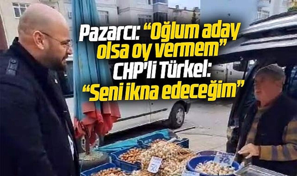 Samsun'da başkan aday adayı Türkel'in pazar ziyaretinde ilginç dialoglar yaşandı