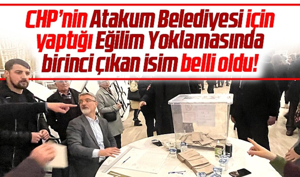 Samsun'da CHP'nin Atakum eğilim yoklamasında işte birinci çıkan isim