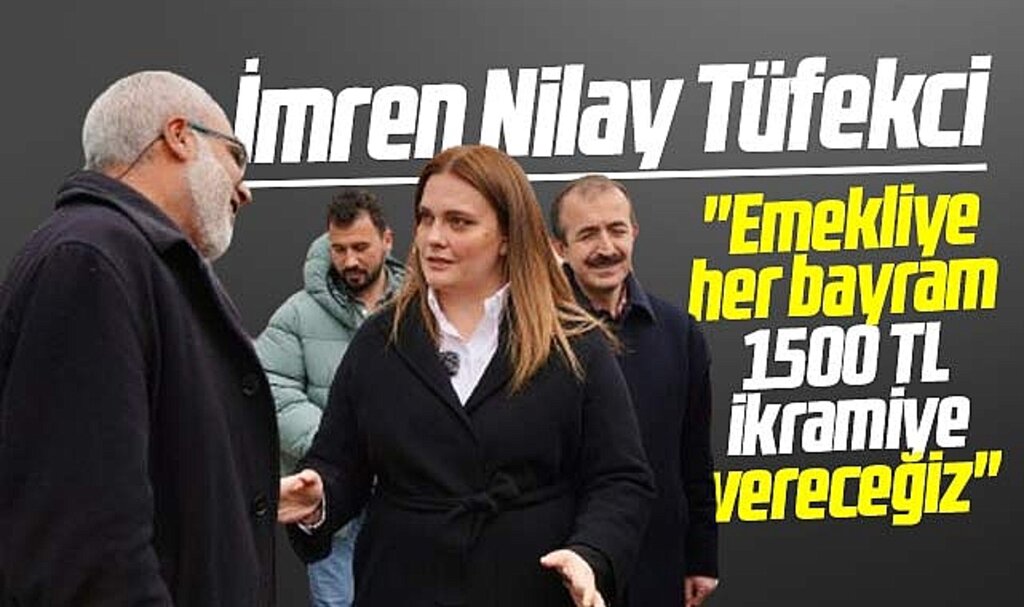 Samsun Büyükşehir adayı İmren Nilay Tüfekci emeklilere 1500 TL ikramiye sözü verdi 