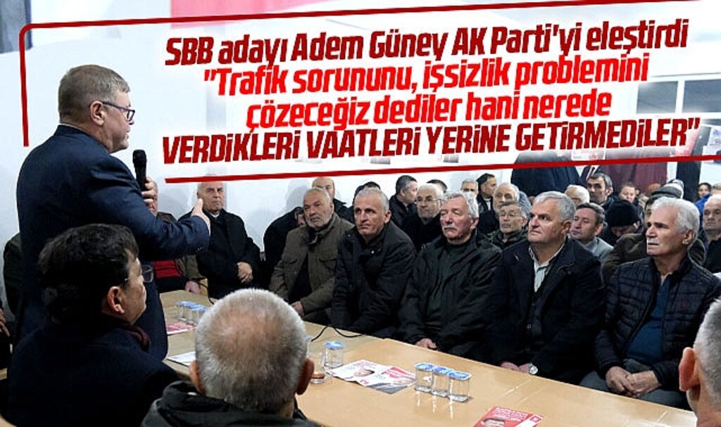 Samsun Büyükşehir adayı Adem Güney AK Parti'yi eleştirdi! Verdikleri vaatleri yerine getirmediler