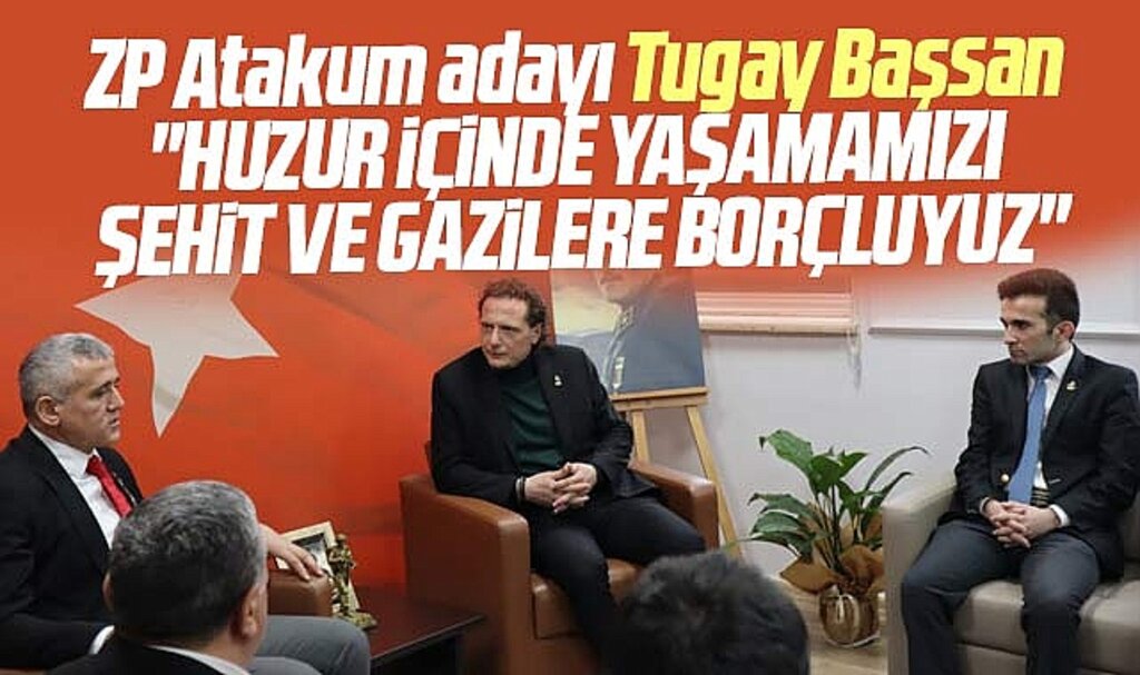 Samsun'da Zafer Partisi Atakum adayı Tugay Başsan gazi ve şehit derneğini ziyaret etti