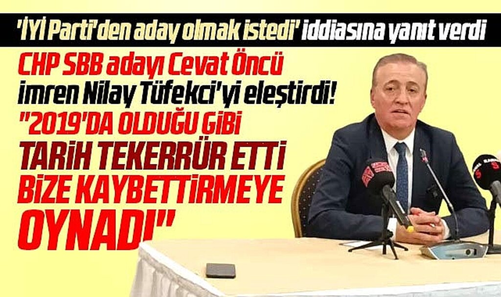 CHP Samsun Büyükşehir adayı Öncü Tüfekci'yi eleştirdi! Bize kaybettirmeye oynadı