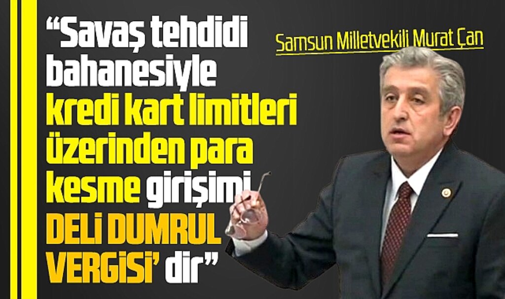 Samsun Milletvekili Murat Çan kredi kartı açıklaması! 750 TL Deli Dumrul vergisidir 