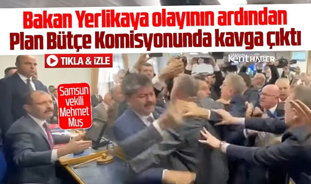 Mehmet Muş'un başkanlık yaptığı Plan Bütçe Komisyonu toplantısında kavga çıktı
