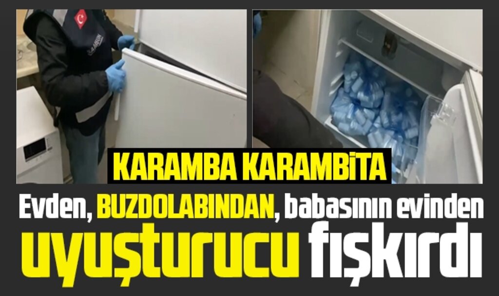 Samsun'da narkotik polisi operasyon yaptı! Buzdolabından uyuşturucu fışkırdı