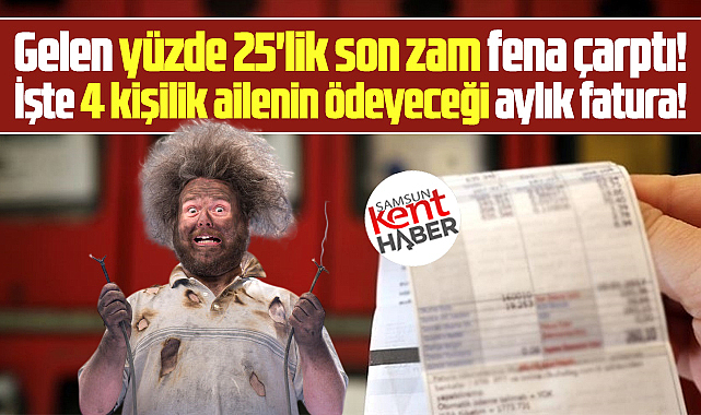 Samsun EMO'dan yüzde 25'lik elektrik zammı tepkisi! Faturalar şişecek!