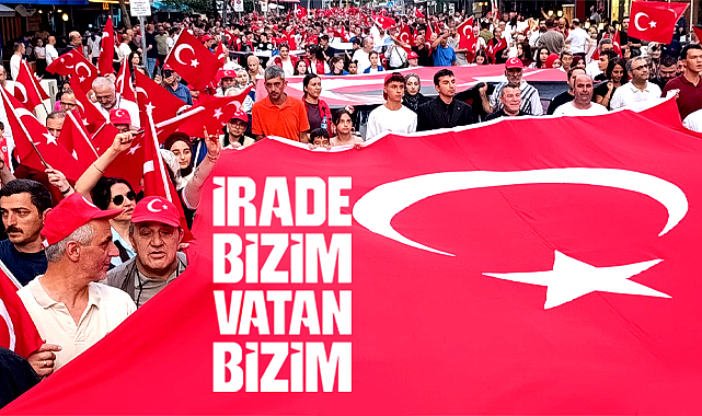 Samsun'da 15 Temmuz'un 10. yılında İrade Bizim Vatan Bizim yürüyüşü yapıldı