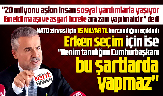 Samsun'da Suat Kılıç'tan ülke gündemine ilişkin flaş açıklamalar