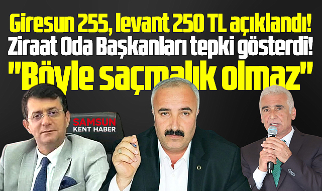 Samsun'da Ziraat Odalarından açıklanan 2026-2027 fındık alım fiyatına tepki