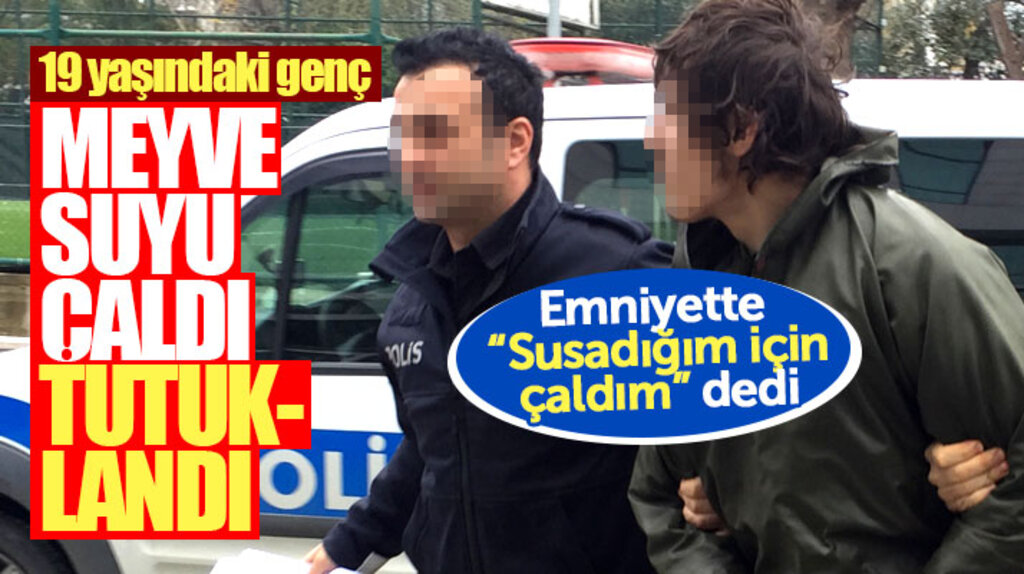 Samsun'da bir büfeden 6 meyve suyu çalan 19 yaşındaki genç tutuklandı