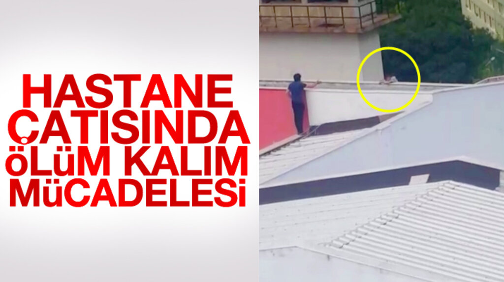 Samsun'da Gazi Devlet Hastanesi çatısında intihar girişimi