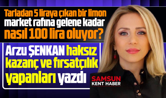 Tarladan 5 liraya çıkan bir limon market rafında nasıl 100 lira oluyor?