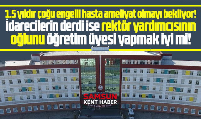 Samsun'da OMÜ Diş Hekimliği Fakültesinde neler oluyor?