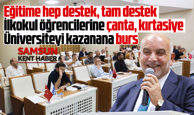 Samsun'da Canik Belediyesinden eğitime hep destek, tam destek!