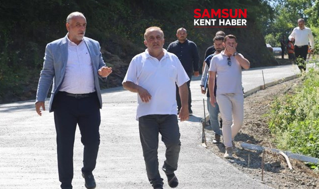 Canik Belediyesi 52 mahallede beton ve asfalt yol çalışmaları yaptı