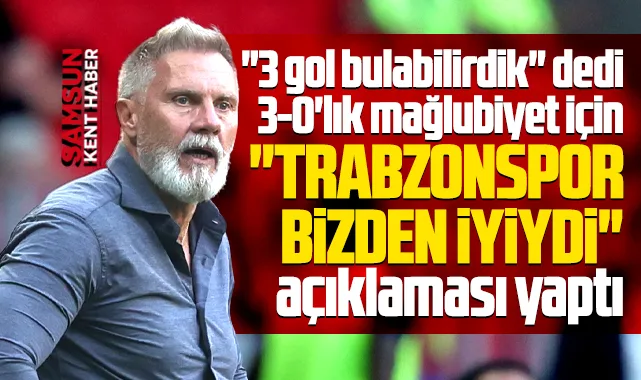 Thorsten Fink'ten, 3-0'lık yenilgi açıklaması! Trabzonspor bizden iyiydi!