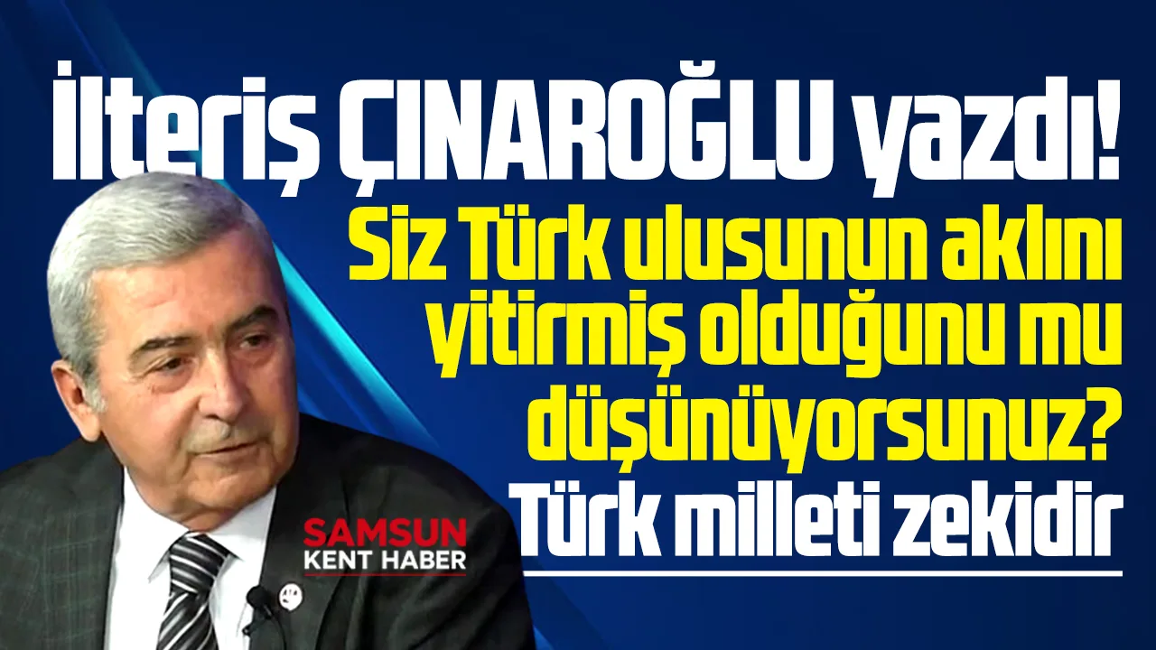 Türk ulusunun aklını yitirmiş olduğunu mu düşünüyorsunuz?
