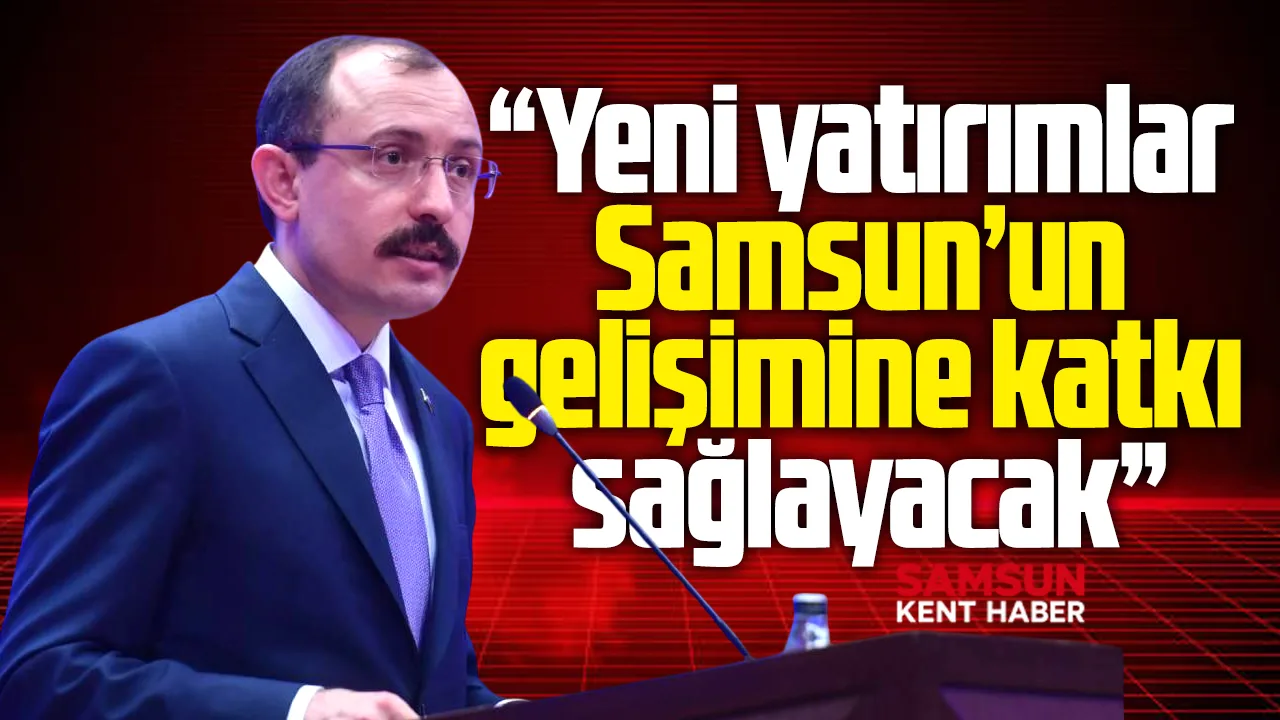 Mehmet Muş'tan yeni yatırımlar açıklaması! Samsun'a katkı sağlayacak!