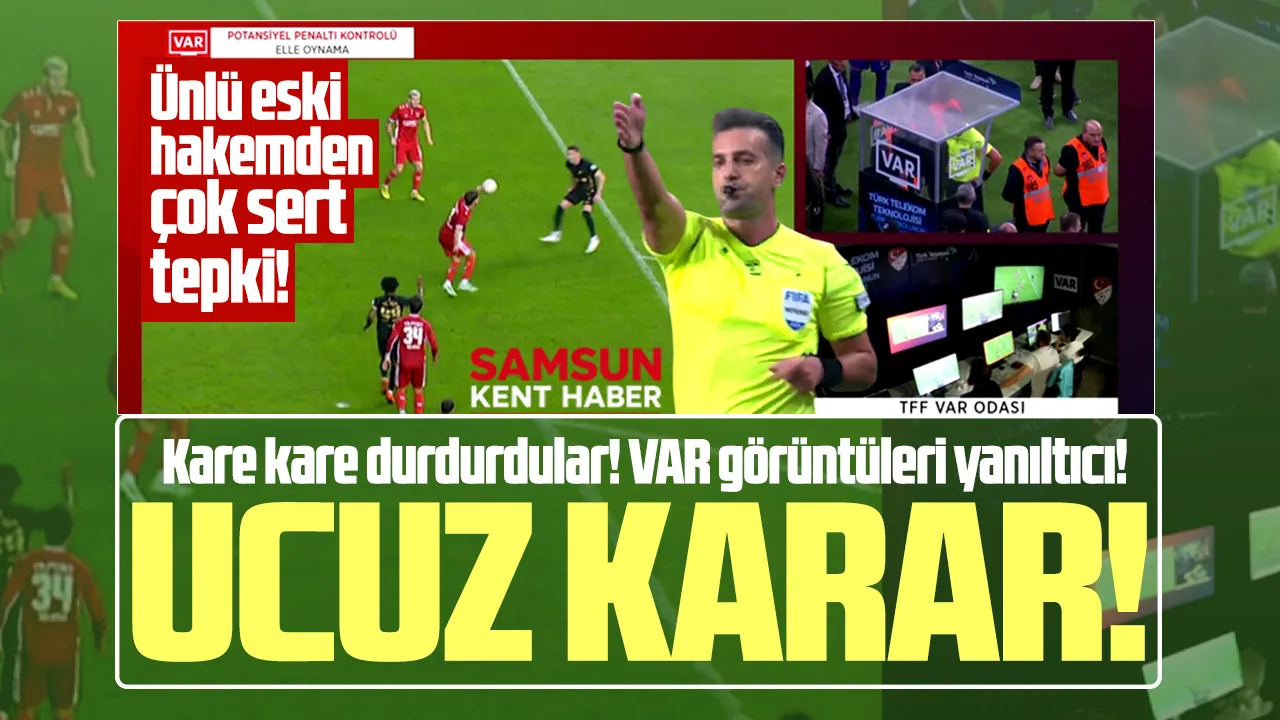 Samsunspor Amed maçındaki penaltı kararına VAR tepkisi! Ucuz karar!