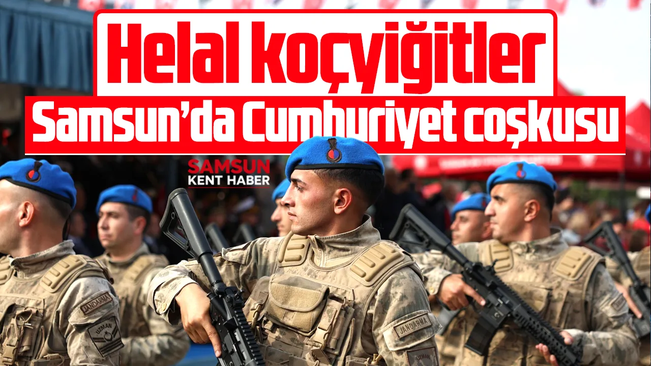 Samsun'da 29 Ekim Cumhuriyet Bayramı'nın 103. yılı törenleri coşku içinde geçti